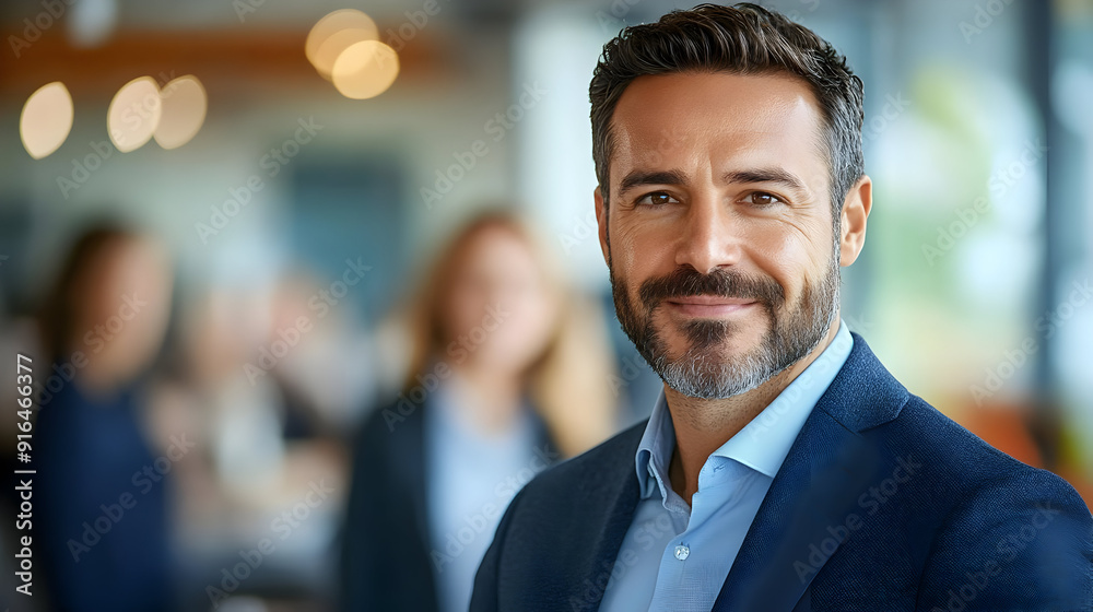 Smiling Businessman Portrait in Office Setting - Photo Smiling Businessman Portrait in Office Setting - Photo