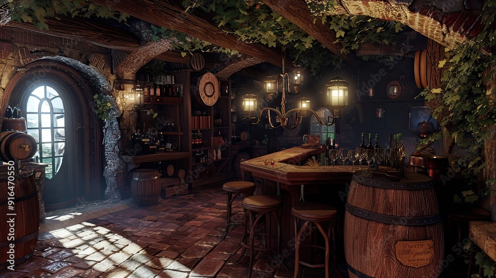 Obraz premium Old abandoned house in the dark