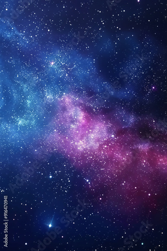 abstract space sky with stars and nebula 