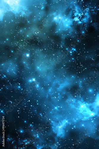 abstract space sky with stars and nebula 