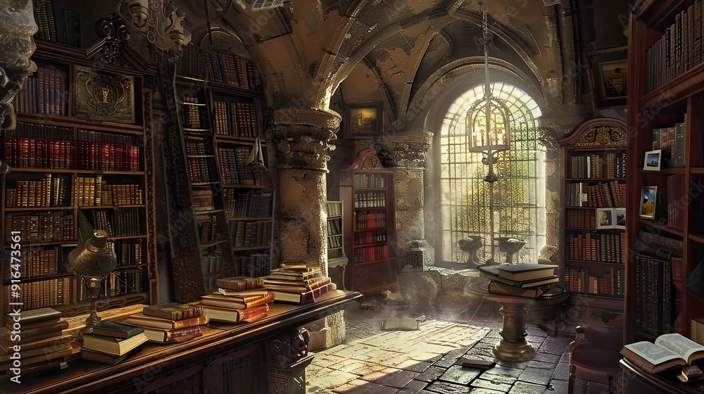 Fireplace in the old house