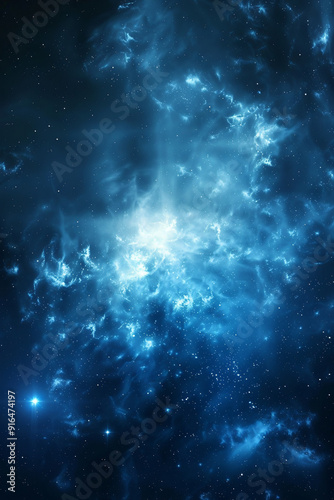 abstract space sky with stars and nebula 