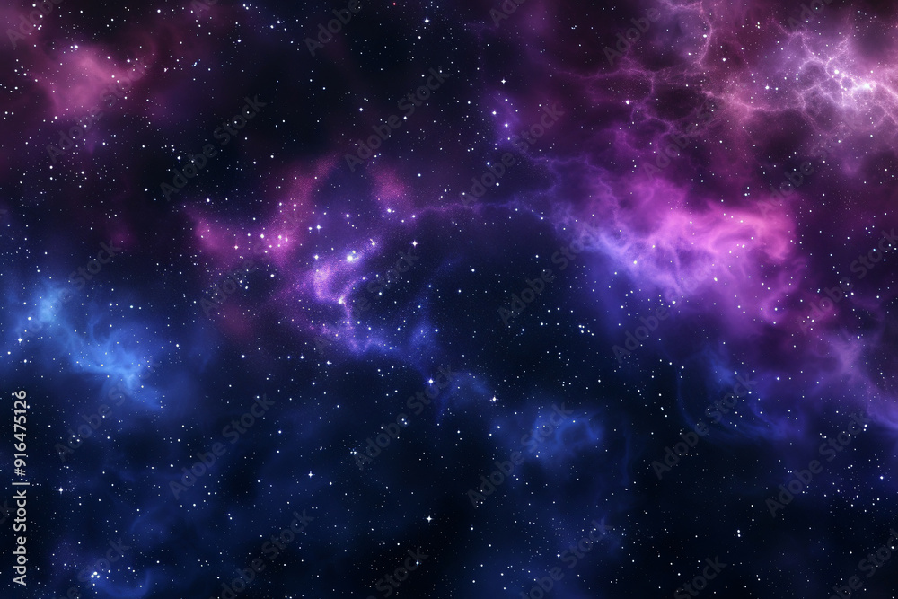 abstract space sky with stars and nebula 