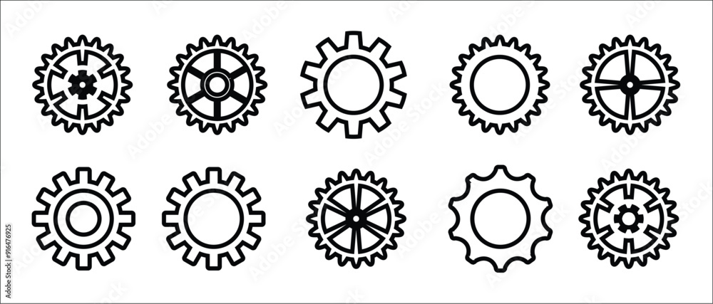 gear icon set, gear icons logo, gear vectors. gear icon set, gear icons logo, gear vectors.