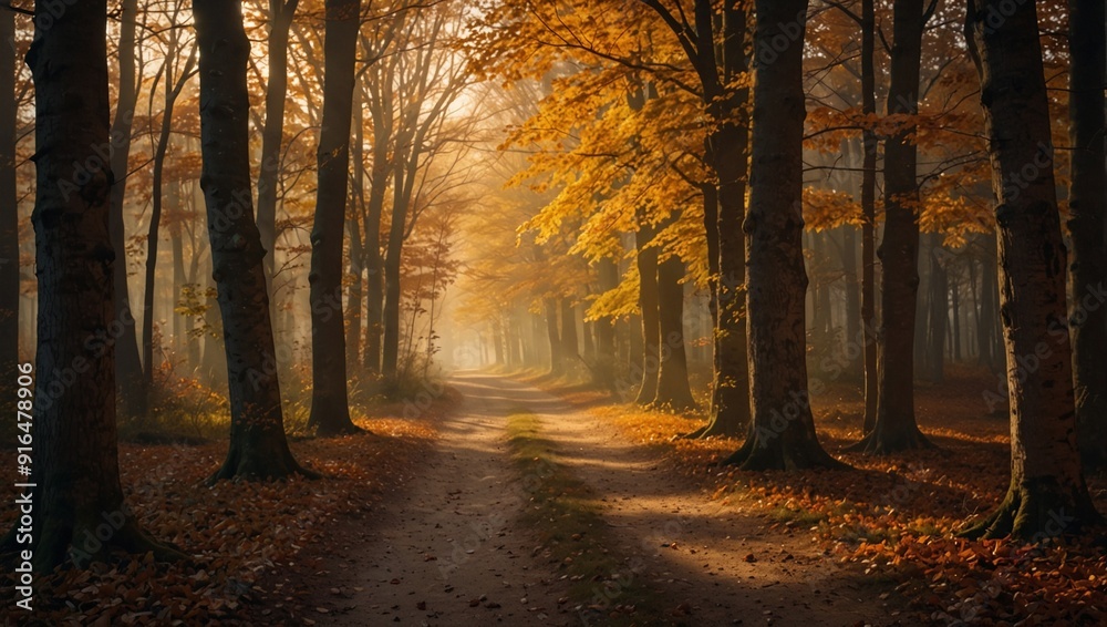 Fototapeta premium autumn in the forest