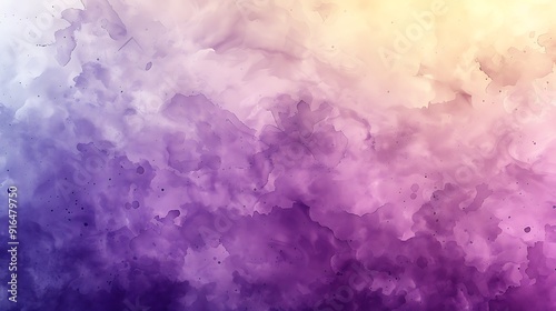 A background of abstract watercolor blends, seamless transitions of soft lavender and pale yellow hues, evoking a peaceful and serene ambiance, smooth texture, hd quality, natural look.