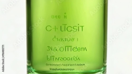 Close-Up of Skincare Product Bottle photo