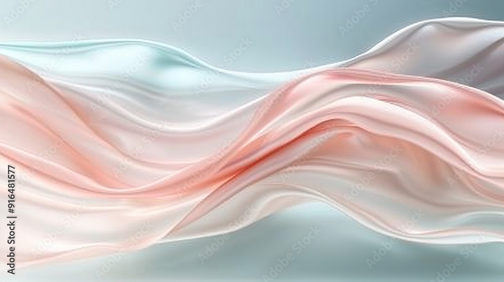 Blurry white-pink wave on blue-gray background with space for text or image Blurry white-pink wave on blue-gray background with space for text or image