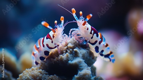 Harlequin shrimp couple. photo