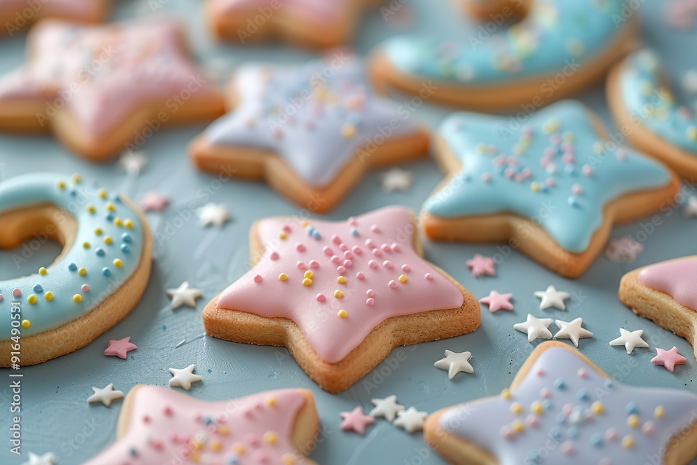 Colorful Frosted Sugar Cookies Colorful Frosted Sugar Cookies