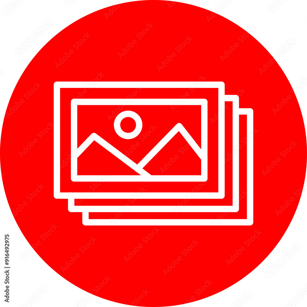 Scrap Booking Vector Line White Circle Red Scrap Booking Vector Line White Circle Red