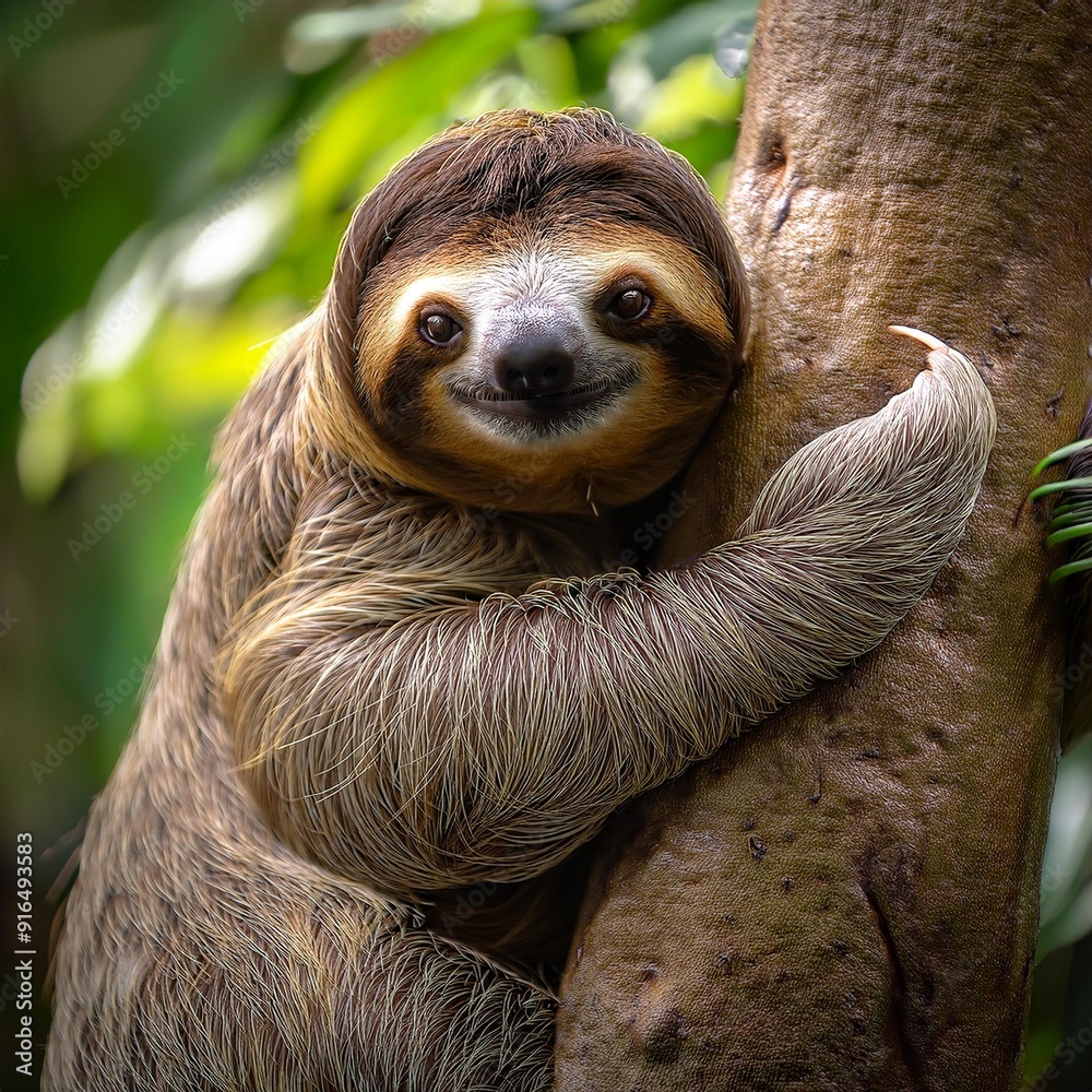 sloth animal, AI generated sloth animal, AI generated