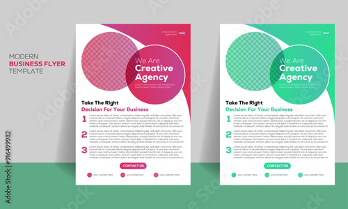 Gradient corporate business flyer template