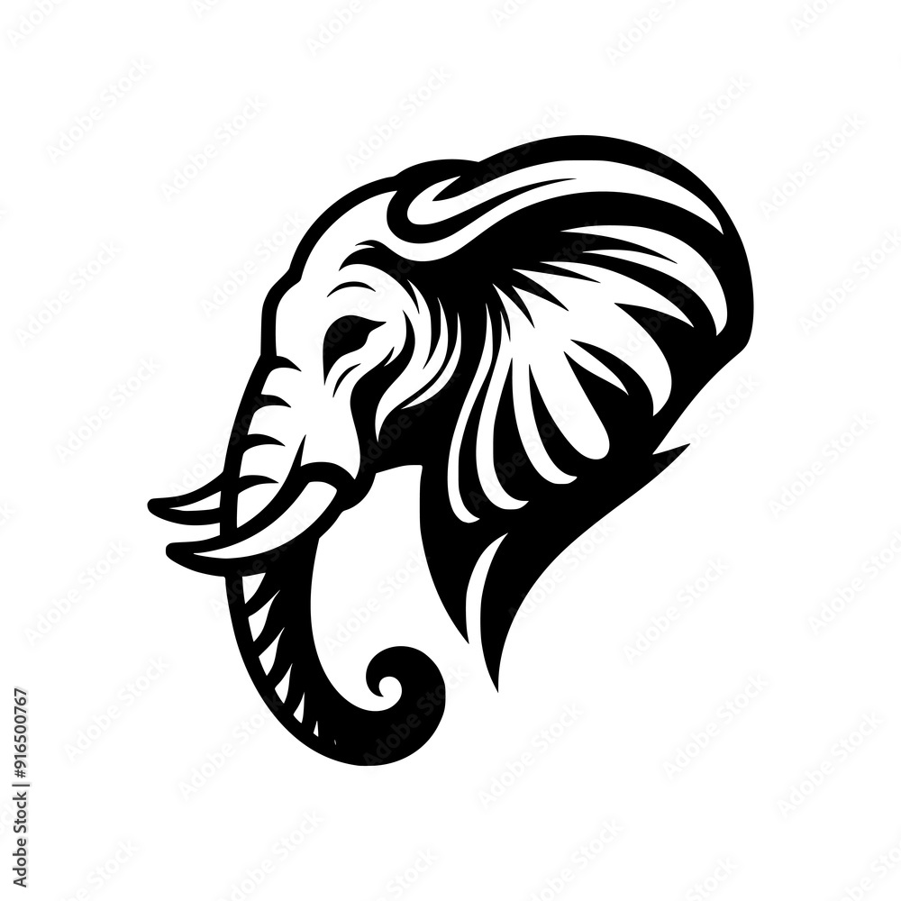 Minimalist elephant logo Minimalist elephant logo