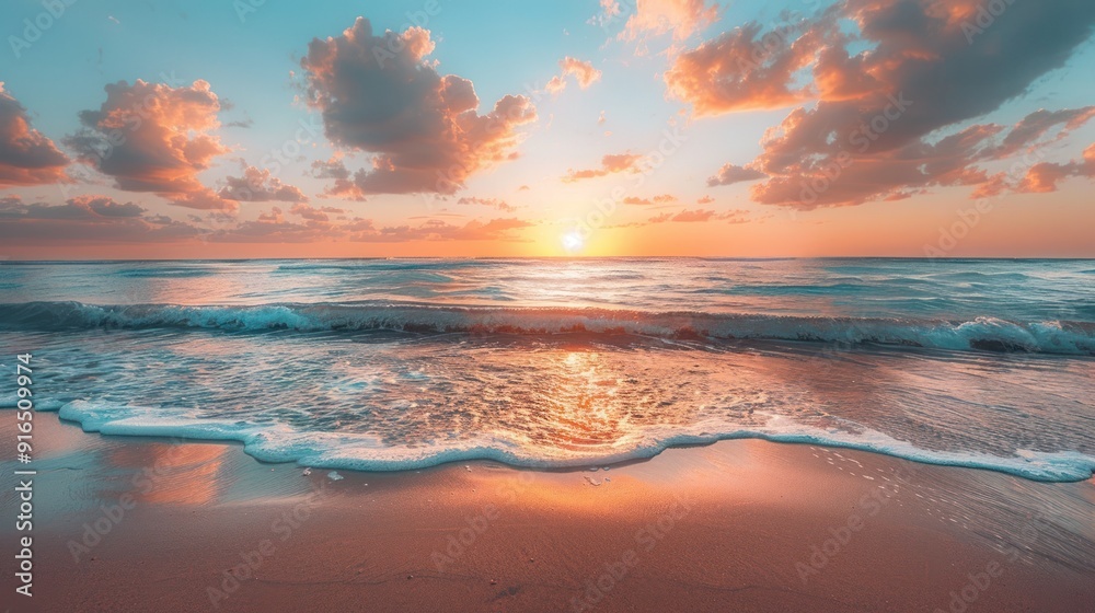 Peaceful Sunset over the Ocean Peaceful Sunset over the Ocean