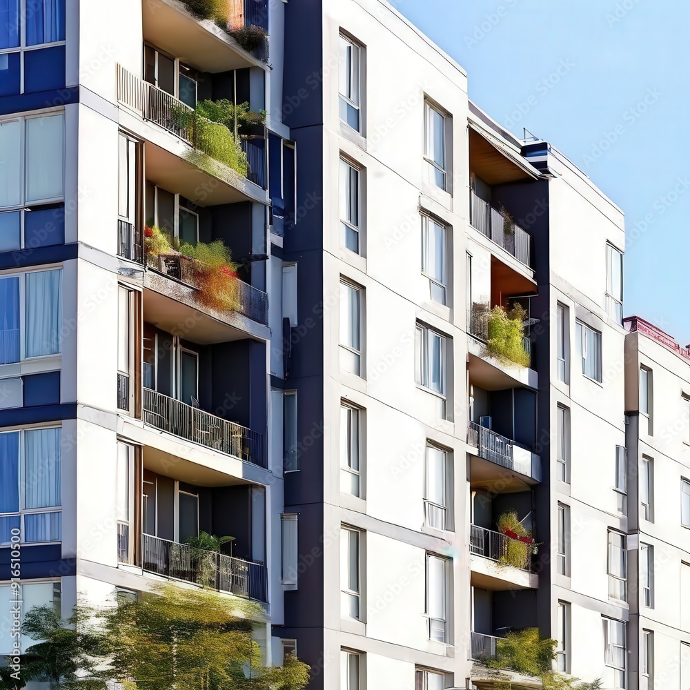 the AI Image Generator, Construction of residential building the AI Image Generator, Construction of residential building