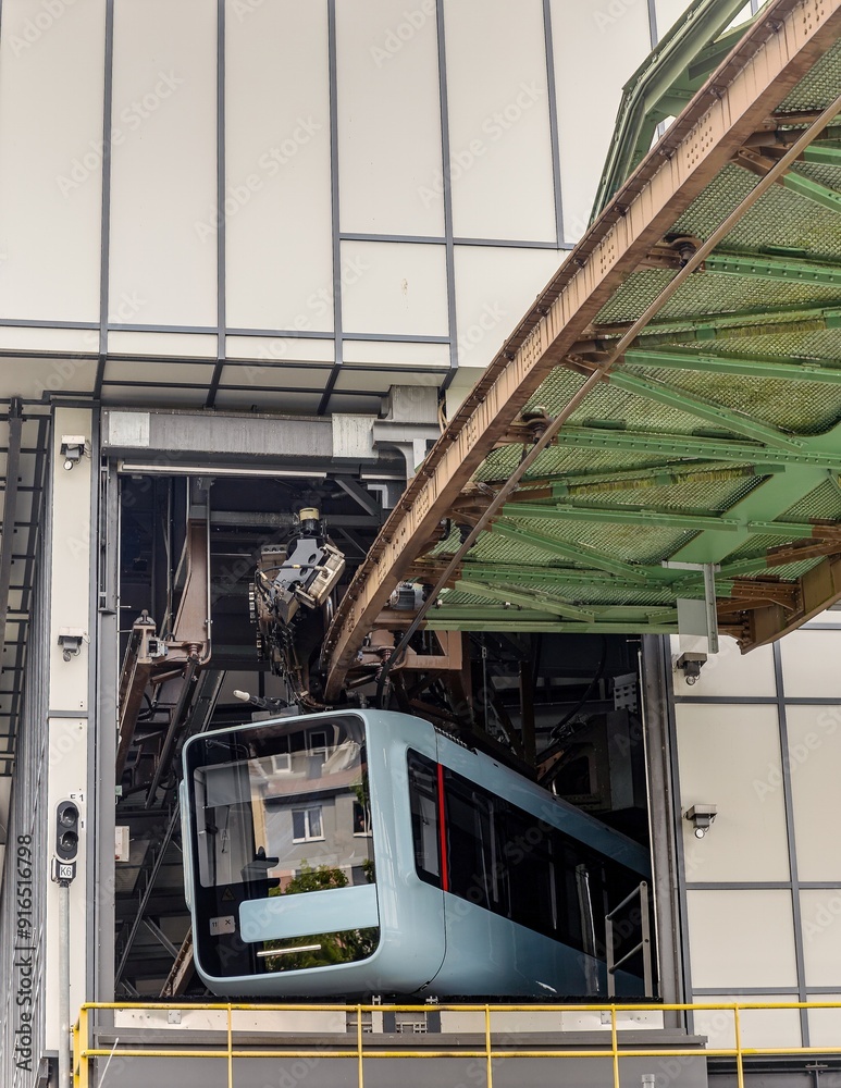 Turning point and exit of the Wuppertal suspension railway