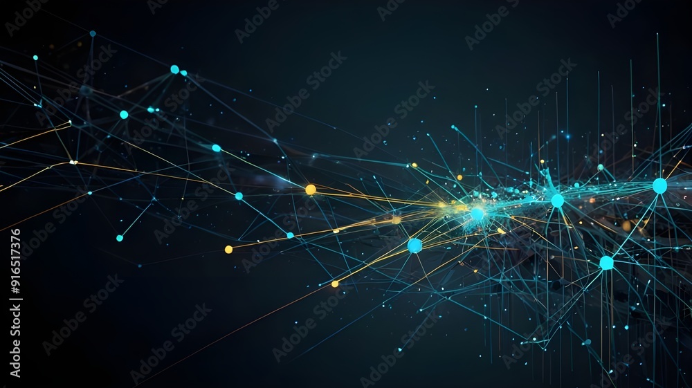 Obraz premium Abstract tech Background, Ai Generated