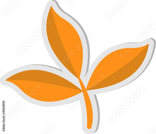 Autumn Leaf Sticker