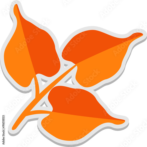 Autumn Leaf Sticker