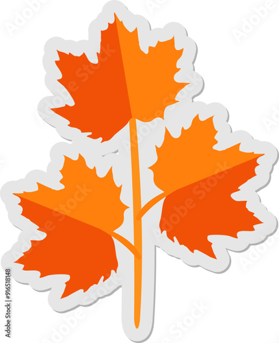 Autumn Leaf Sticker