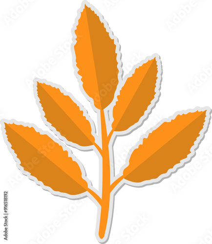 Autumn Leaf Sticker
