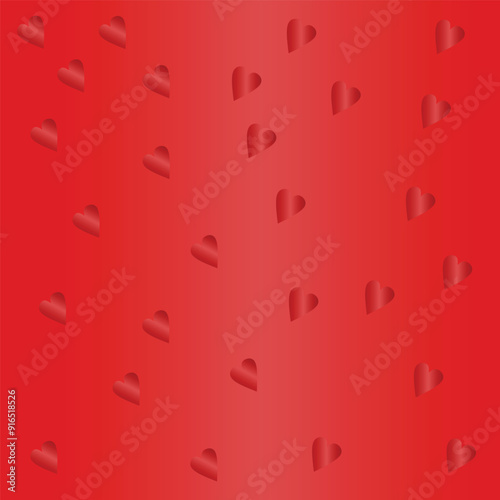 Red heart gradient background