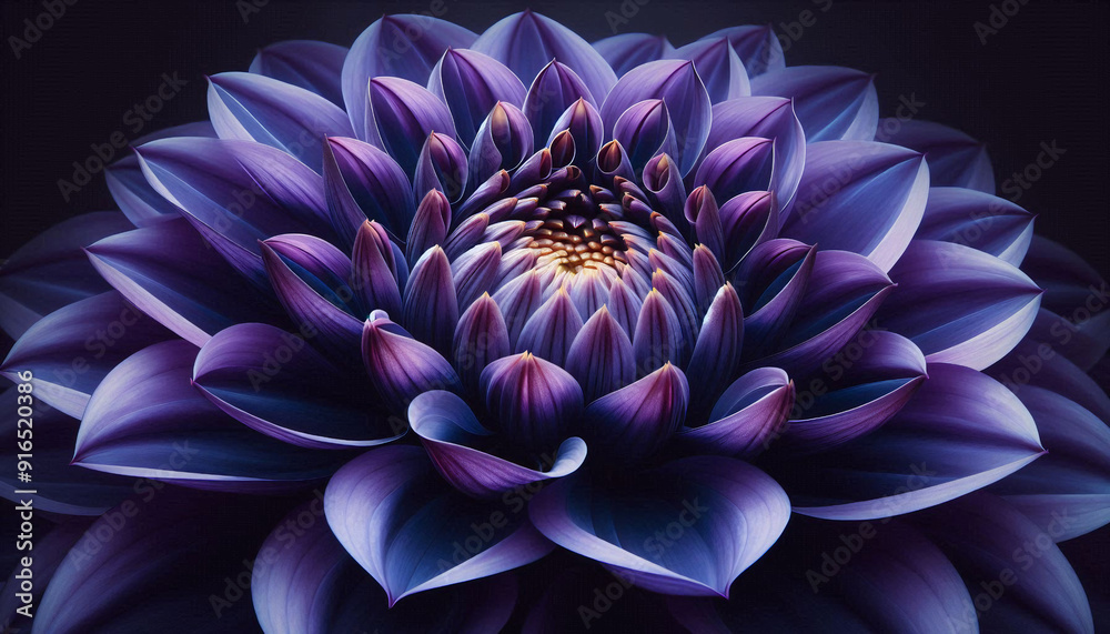 Purple Dahlia Flower Macro Purple Dahlia Flower Macro
