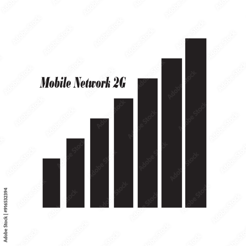 Status bar icon. Phone signal. Vector illustration eps 10 Status bar icon. Phone signal. Vector illustration eps 10