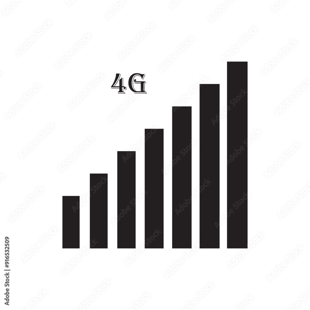 Status bar icon. Phone signal. Vector illustration eps 10 Status bar icon. Phone signal. Vector illustration eps 10