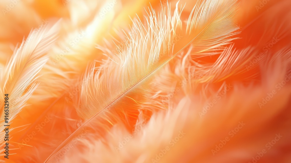 Orange closes the feather background. The generation of AI. Orange closes the feather background. The generation of AI.