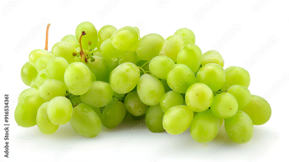 bunch of green grapes, Green grapes fruit isolated on white background. bunch of green grapes, Green grapes fruit isolated on white background.