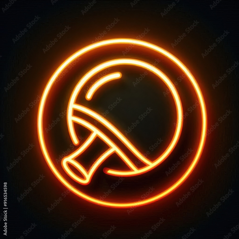 Obraz premium illustration of a ping pong symbol in orange