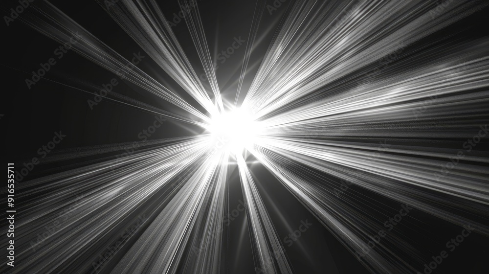white central light emitting beams on a black background white central light emitting beams on a black background