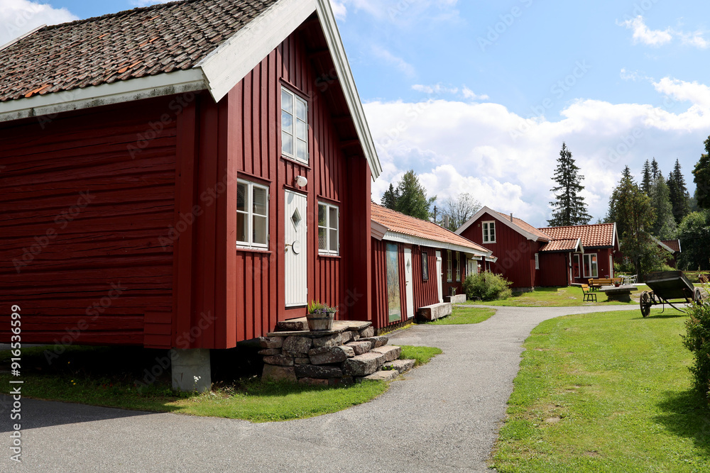 Obraz premium Red house
