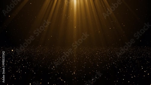 Wallpaper Mural Gold particles golden dust bokeh event awards trailer titles cinematic concert openers luxury celebration background loop Torontodigital.ca