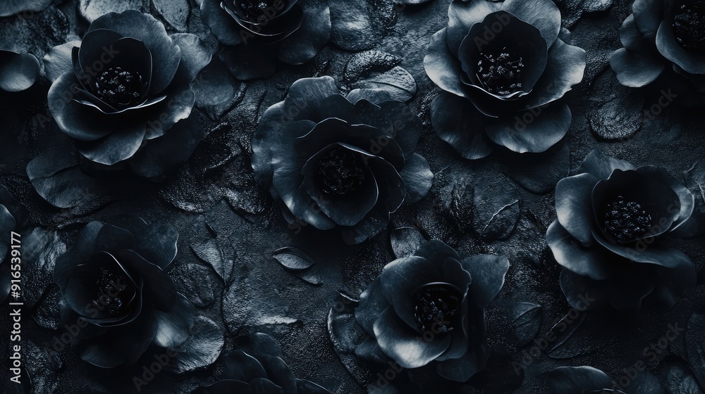 Close-up of blooming flower beds of amazing flowers. Ai generation Close-up of blooming flower beds of amazing flowers. Ai generation