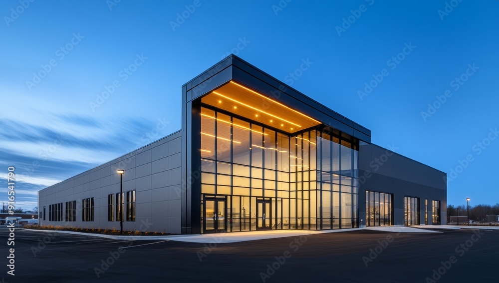 Exterior of an Industrial Building Exterior of an Industrial Building