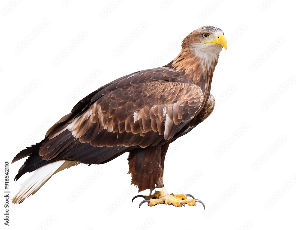 Adler, ganze Ansicht, isoliert auf weißen Hintergrund, Freisteller, Transparent Adler, ganze Ansicht, isoliert auf weißen Hintergrund, Freisteller, Transparent
