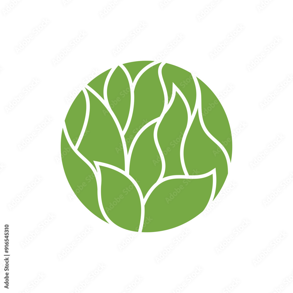 leaf logo vector illustration, nature logo template leaf logo vector illustration, nature logo template