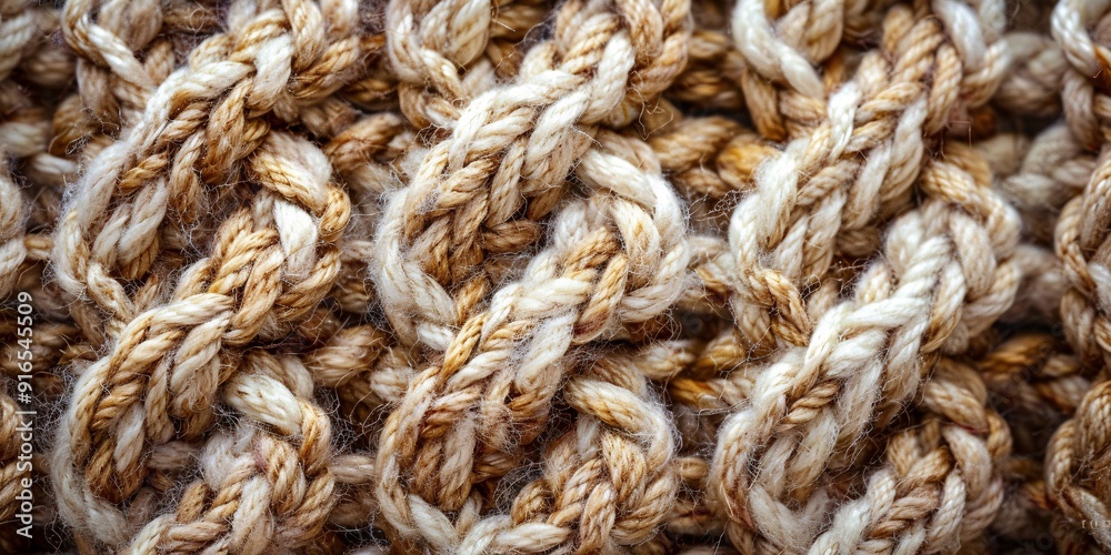 Woven yarn backdrop featuring a textured knit design. Woven yarn backdrop featuring a textured knit design.
