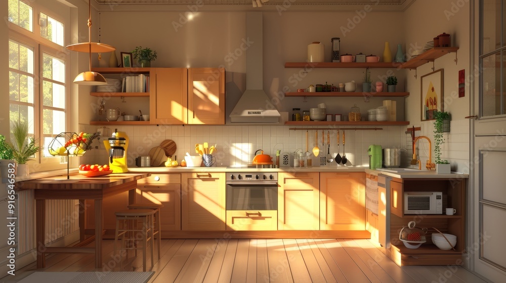 elegant contemporary kitchen room interior elegant contemporary kitchen room interior