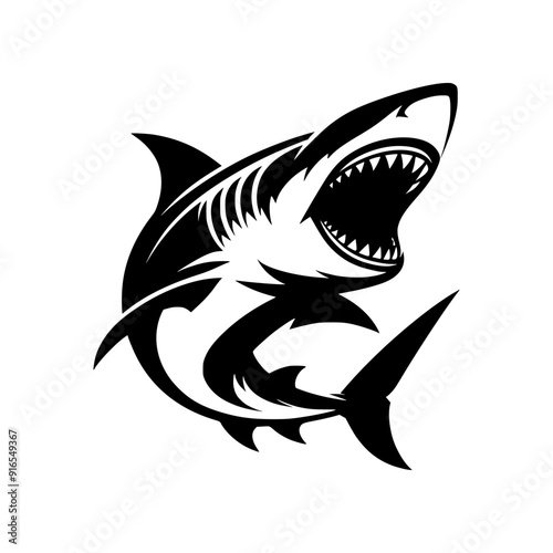 The shark logo is ideal for Clothing or Surfing Gear Brands, Sports Teams, Marine Conservation Organizations, Sea Tourism Companies, Energy Drink or Health Supplement Brands, Gaming