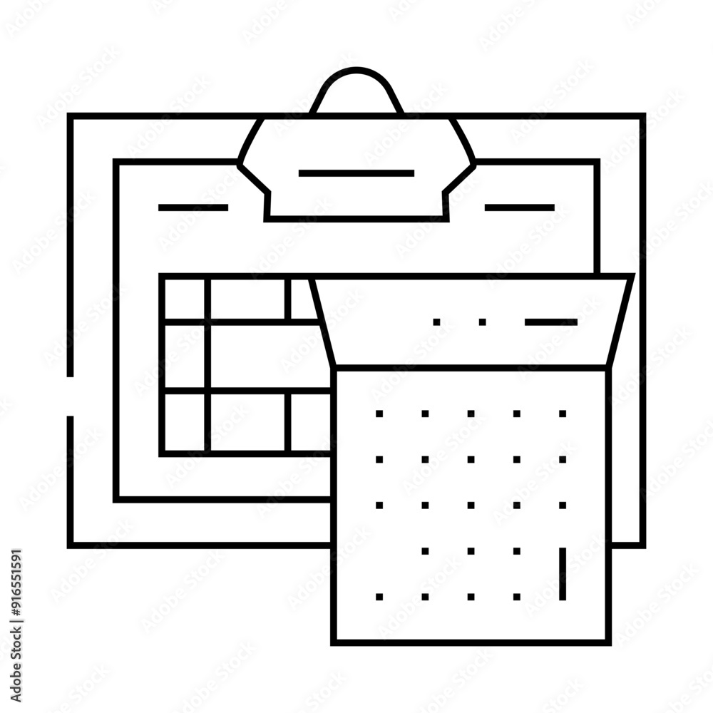accounting department line icon vector. accounting department sign. isolated contour symbol black illustration accounting department line icon vector. accounting department sign. isolated contour symbol black illustration