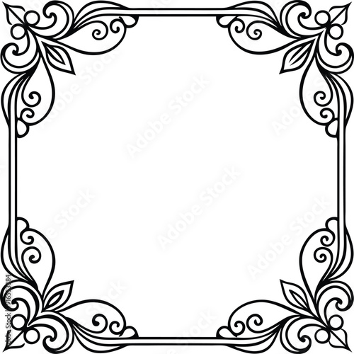 Wallpaper Mural Template with corner pattern with copy space illustration Torontodigital.ca