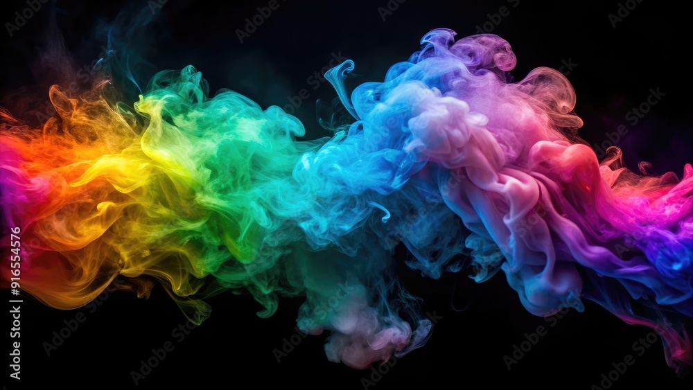 Enchanting photo of colorful smoke swirling and dancing in the air, magic, smoke, swirl, colorful, ethereal, enchanting Enchanting photo of colorful smoke swirling and dancing in the air, magic, smoke, swirl, colorful, ethereal, enchanting
