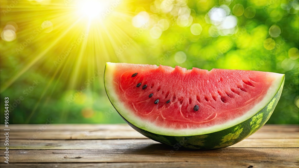Fresh slice of juicy watermelon on a hot summer day, watermelon, fruit, red, refreshing, sweet, healthy, food, summer, juicy Fresh slice of juicy watermelon on a hot summer day, watermelon, fruit, red, refreshing, sweet, healthy, food, summer, juicy