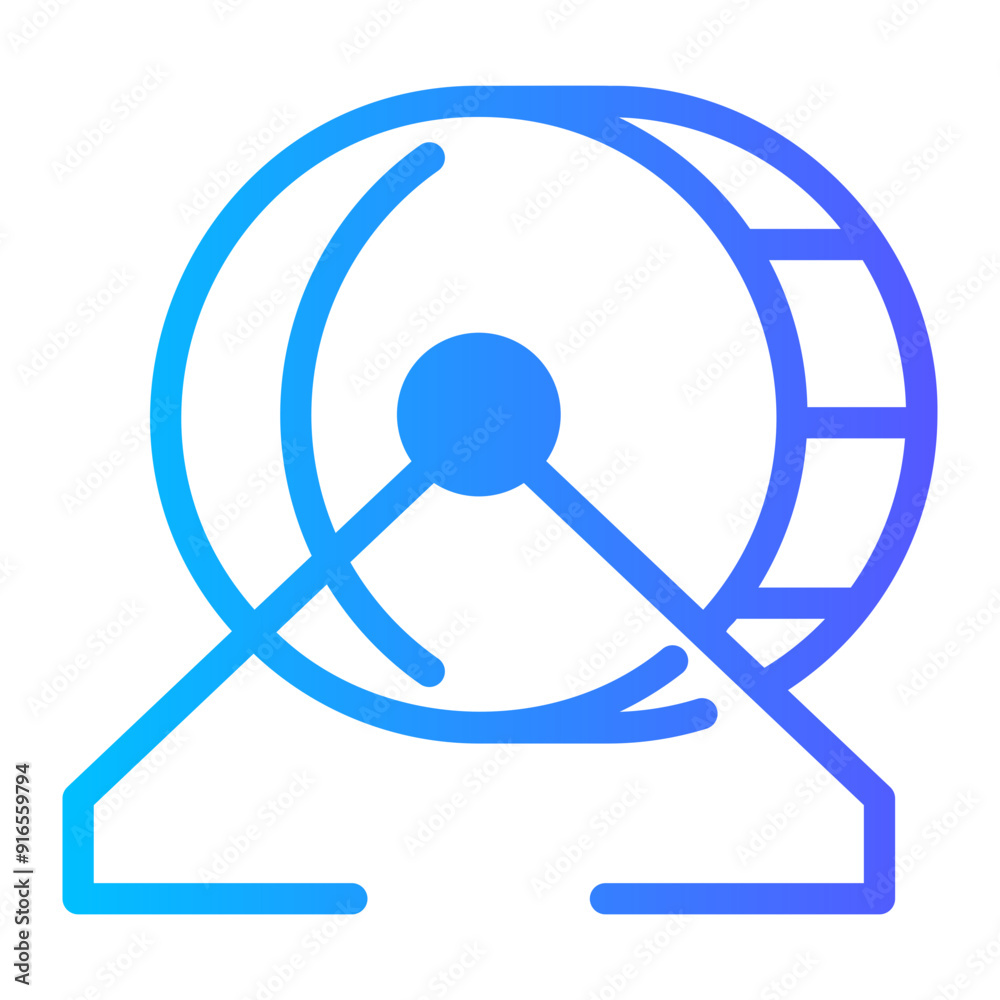 hamster wheel Gradient icon hamster wheel Gradient icon