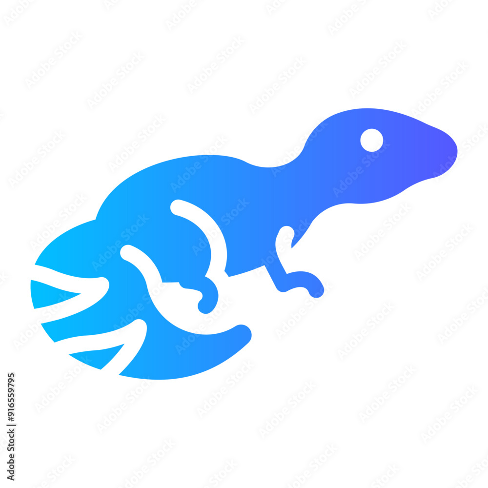 Obraz premium gecko Gradient icon