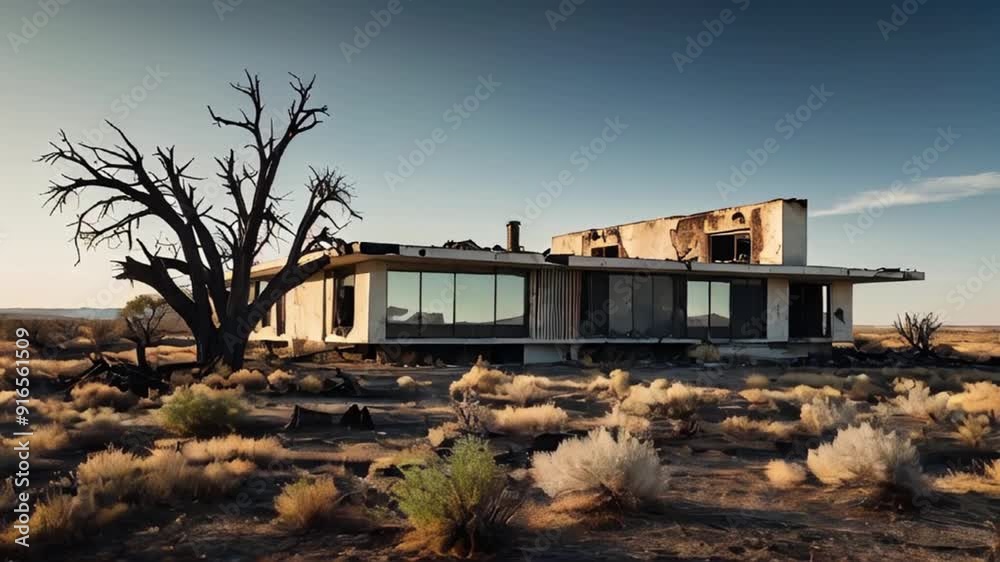 abandoned house in the desert house, beach, landscape, architecture, building, sky, colorful lights HD resolution with hyper realistic 4K Background. abandoned house in the desert house, beach, landscape, architecture, building, sky, colorful lights HD resolution with hyper realistic 4K Background.
